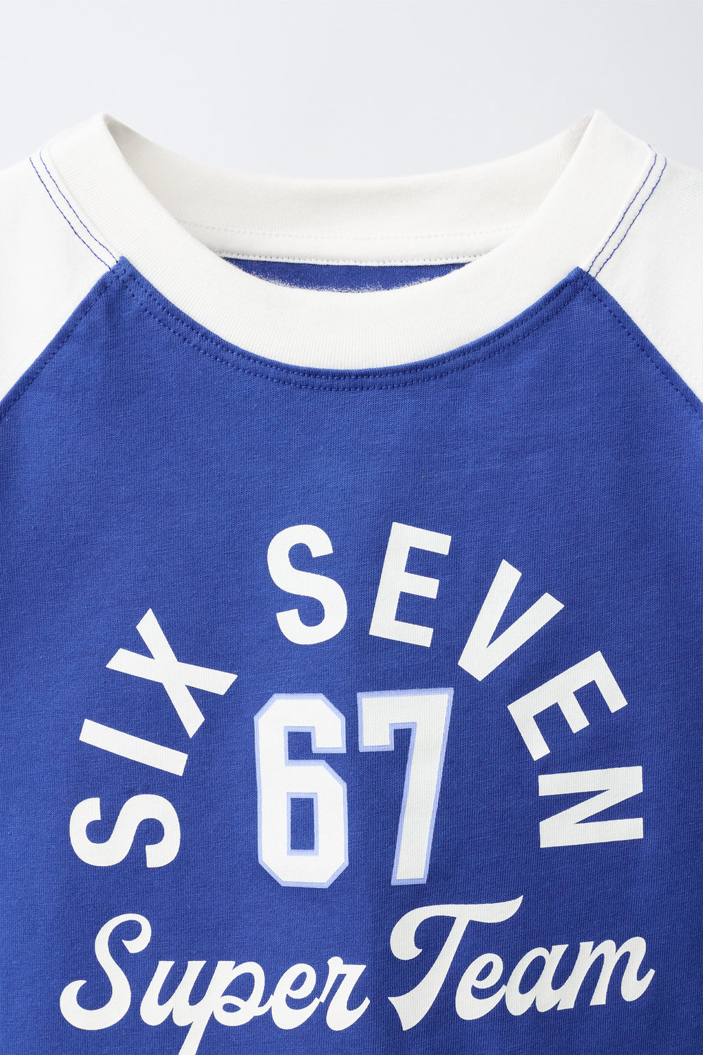 CAMISETA ESTAMPADA TEAM SIX SEVEN / Azul - Zara фото 4