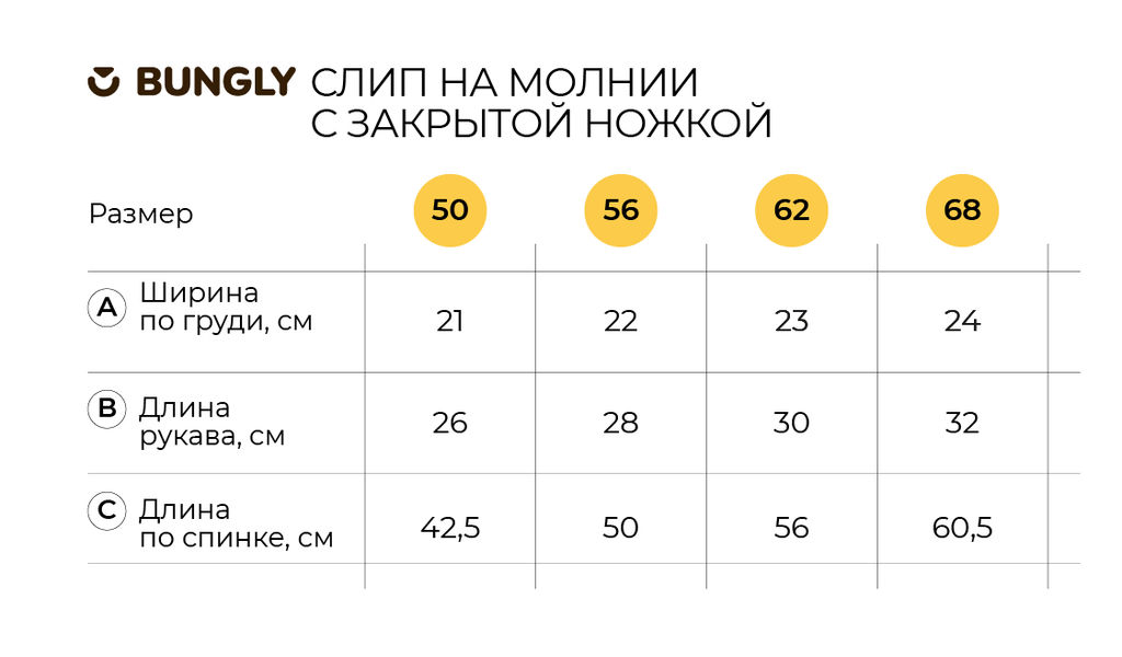 Слип на молнии с закрытой ножкой Мишутка пудра 0+ - Bungly фото 4