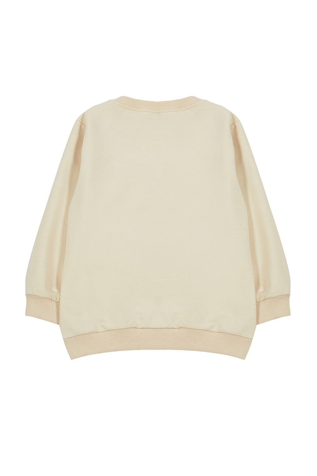 Bej*001 Erkek Cocuk Mevsimlik-Ince Basketbol Desenli Bisiklet Yaka Orme Sweatshirt TKDAW25SW00005 - Trendyolmilla фото 3