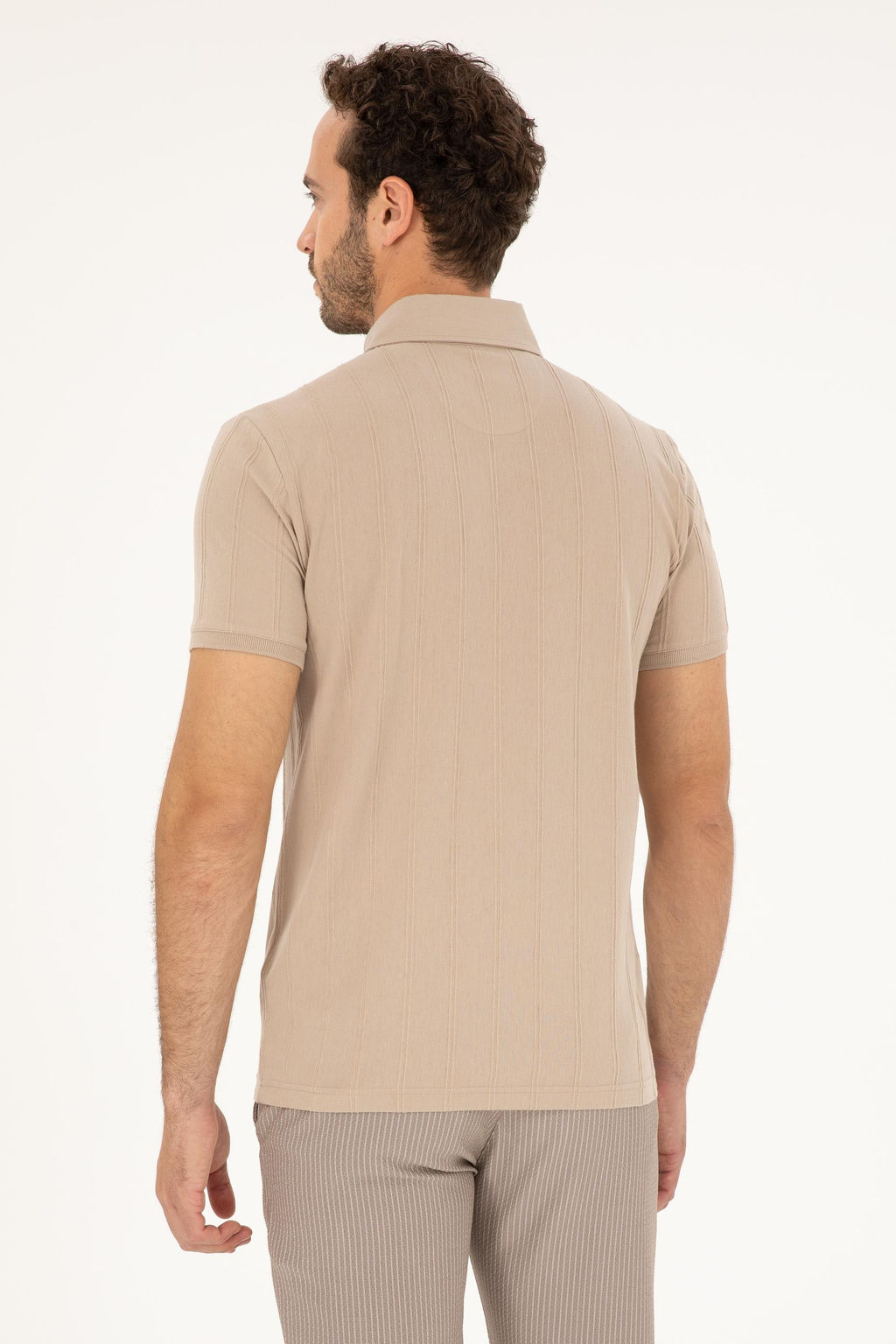 U. S. Polo Assn / Мужская футболка светло-хаки - U.s. polo assn фото 5