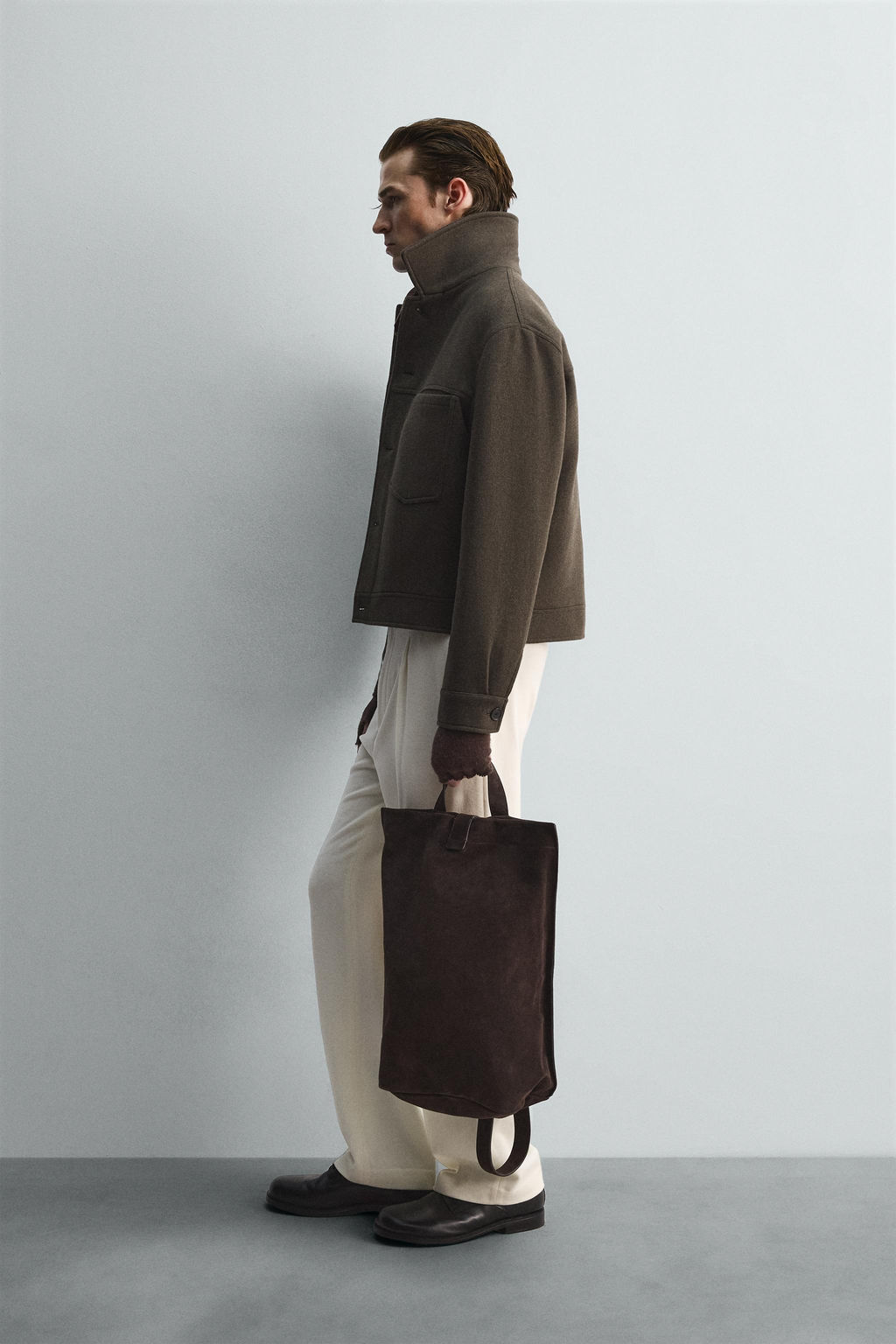 LIMITED EDITION WOOL BLEND CROPPED JACKET - Zara фото 4