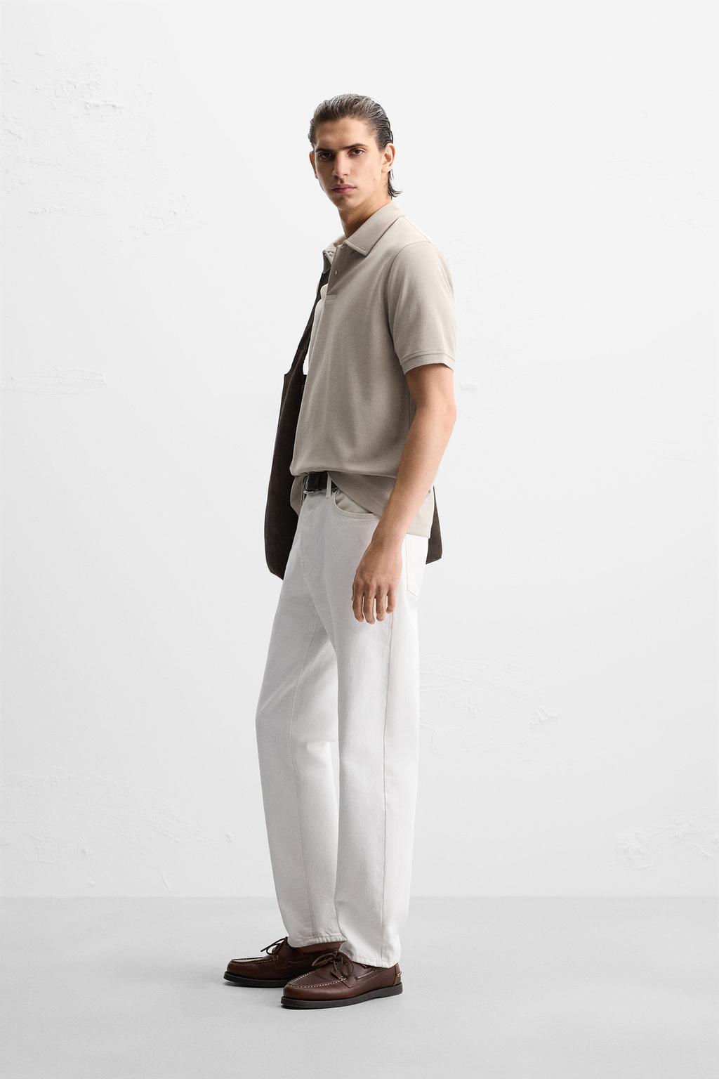 TEXTURED POLO SHIRT - Zara фото 28