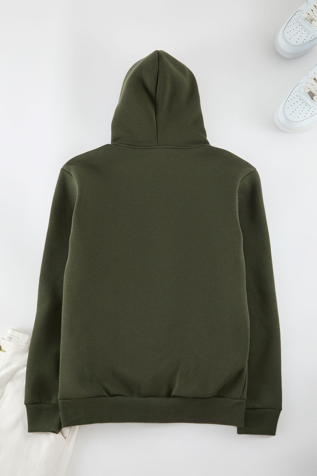 TRENDYOL MAN Gri Melanj Regular Fit Kapusonlu Fermuarl? Etiket Aplikeli Kal?n Sweatshirt TMNAW23SW00172 - Trendyolmilla фото 17