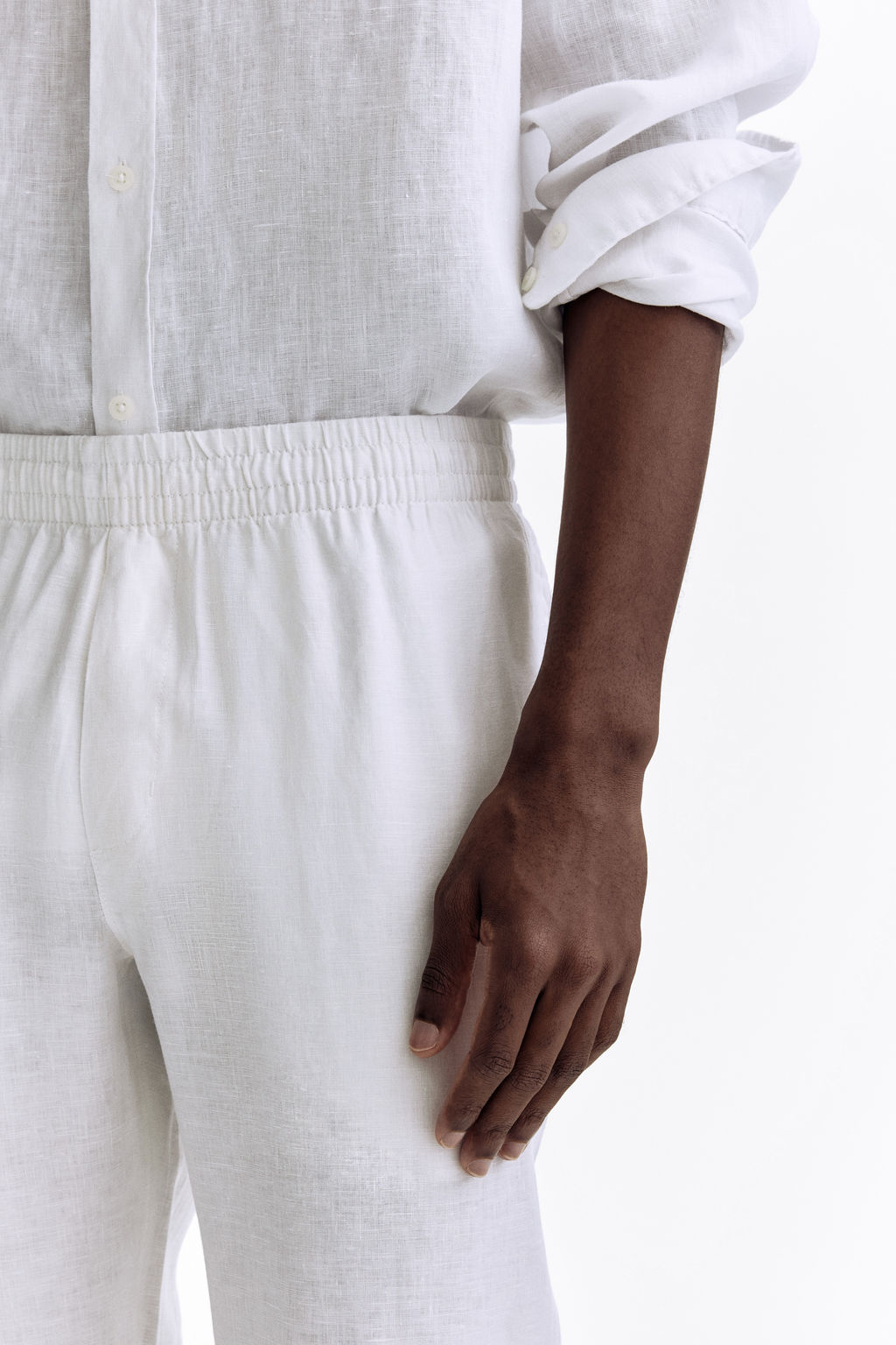 Pantal?n de lino Regular Fit - H&m фото 10