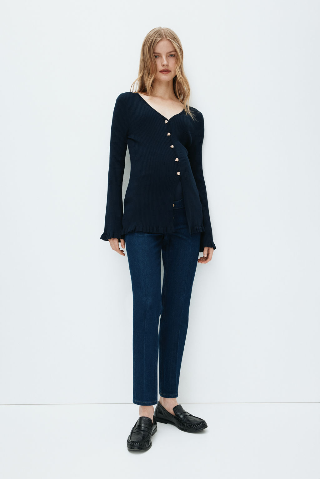 MAMA Slim Straight Ankle Jeans - H&m фото 3