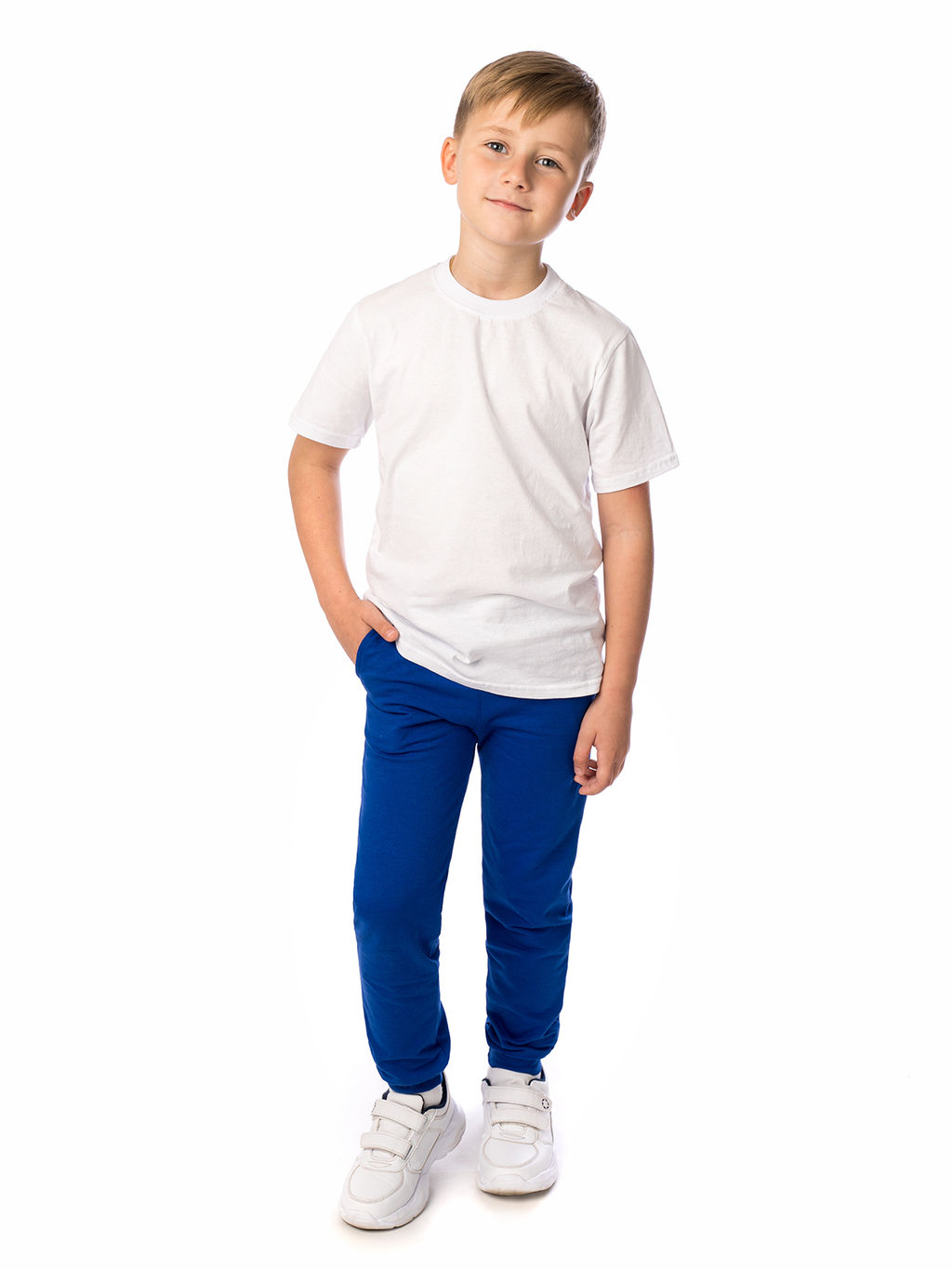 Брюки детские яркосиние василек