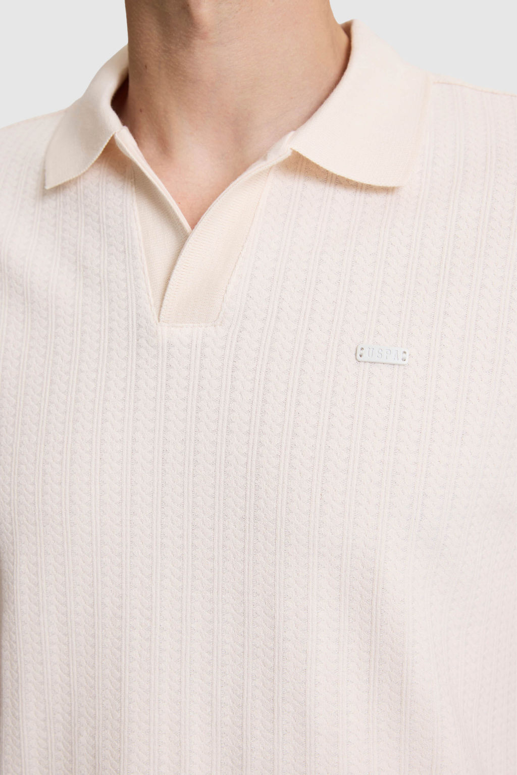 Erkek Krem Regular Fit Polo Yaka Ti__rt - U.s. polo assn фото 6