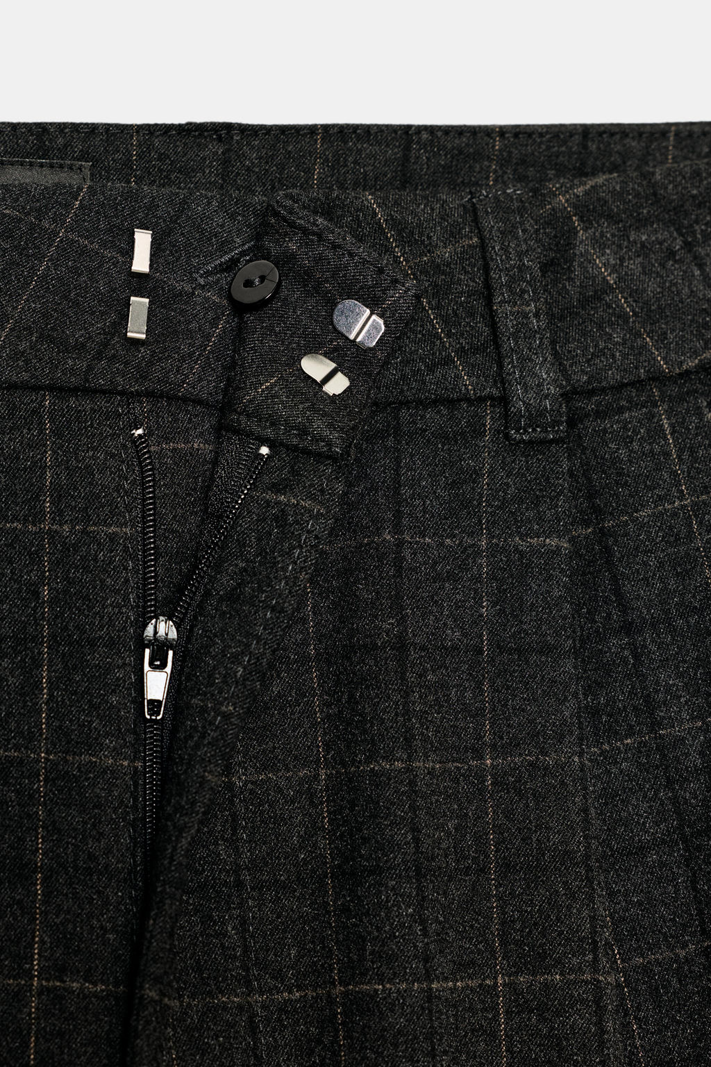 LONG CHECK BERMUDA SHORTS WITH PLEATS - Zara фото 9