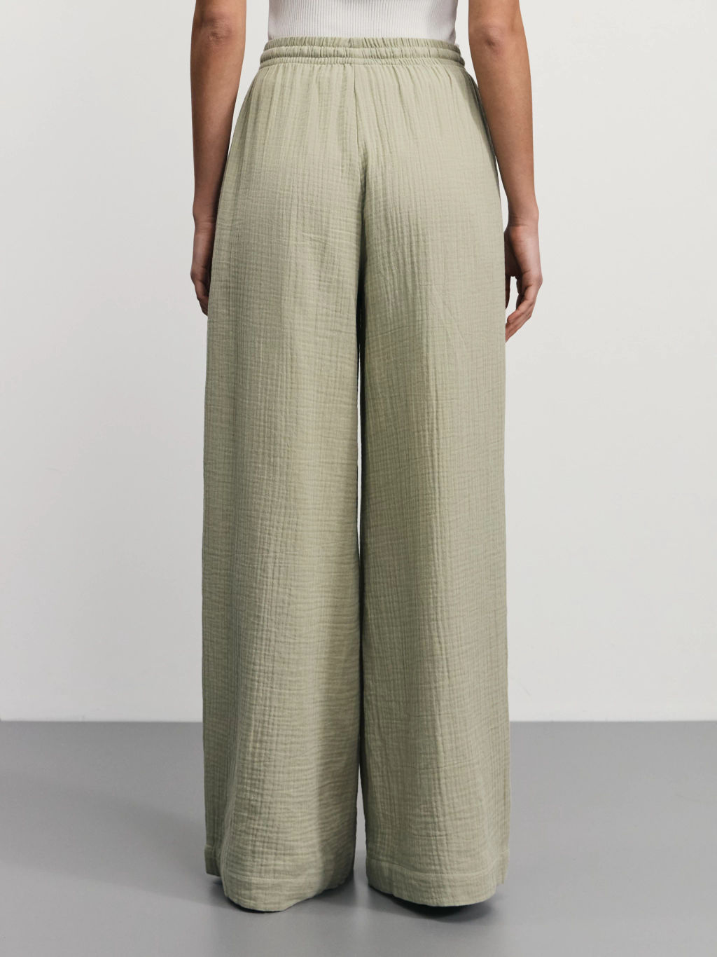 Широкие брюки из муслина / Zarina  фото 4