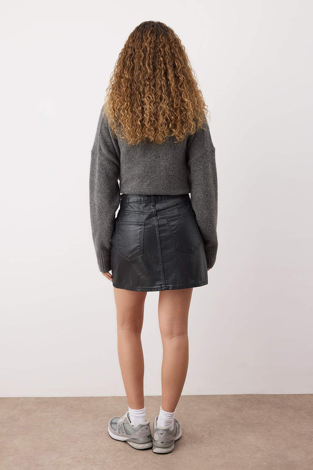 Siyah Kaplama Mini Denim Etek TWOAW26ET00077 - Trendyolmilla фото 4