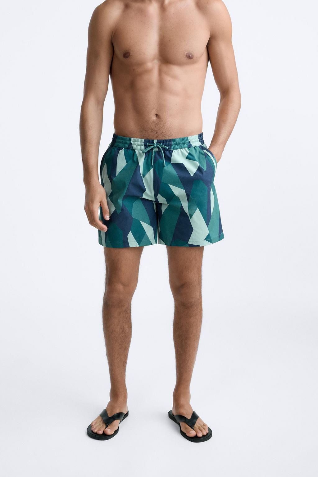 SOYUT DESENLI UZUN DENIZ SORTU - Zara фото 4