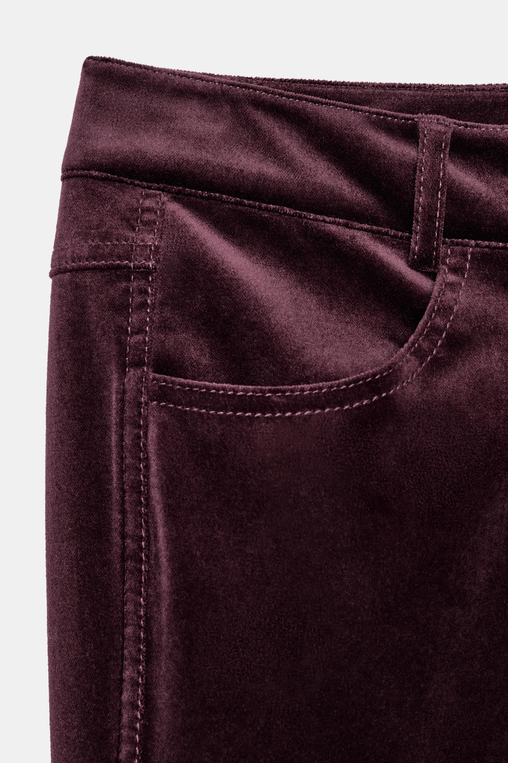 FLARE VELVET TROUSERS ZW COLLECTION - Zara фото 8