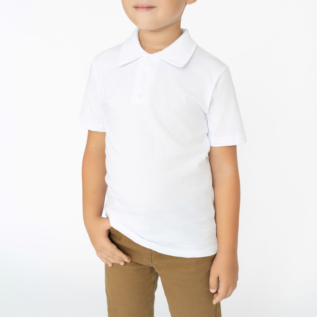 Футболка поло для мальчика белая 659 (104, 56)