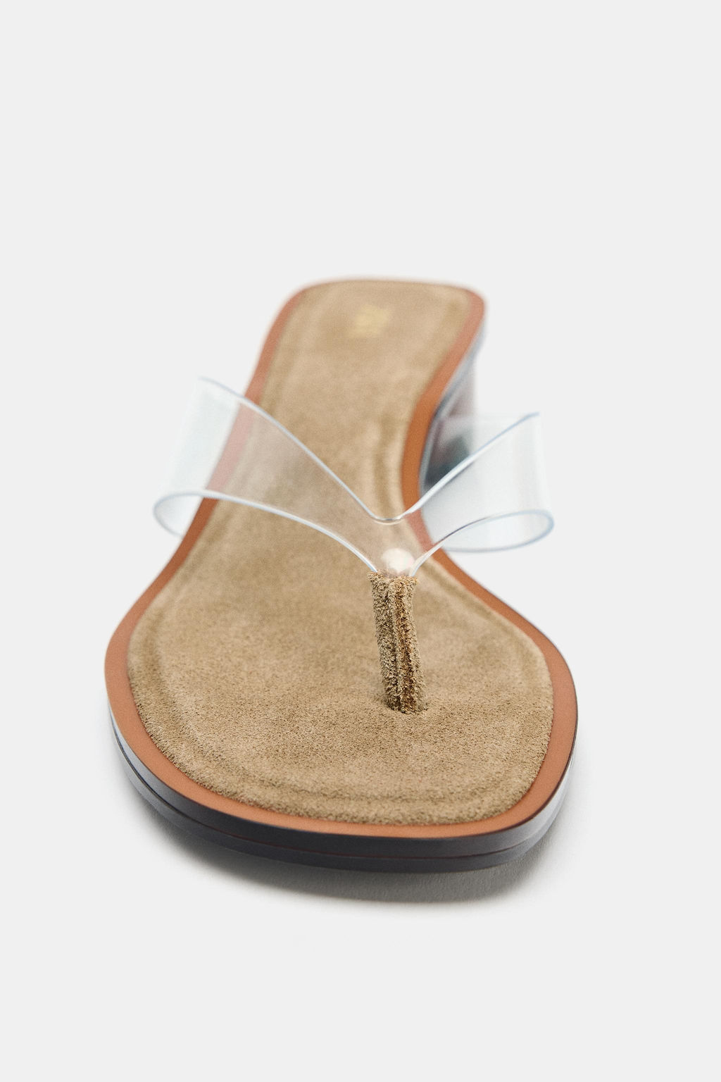 VINYL BLOCK HEEL SANDALS - Zara фото 13