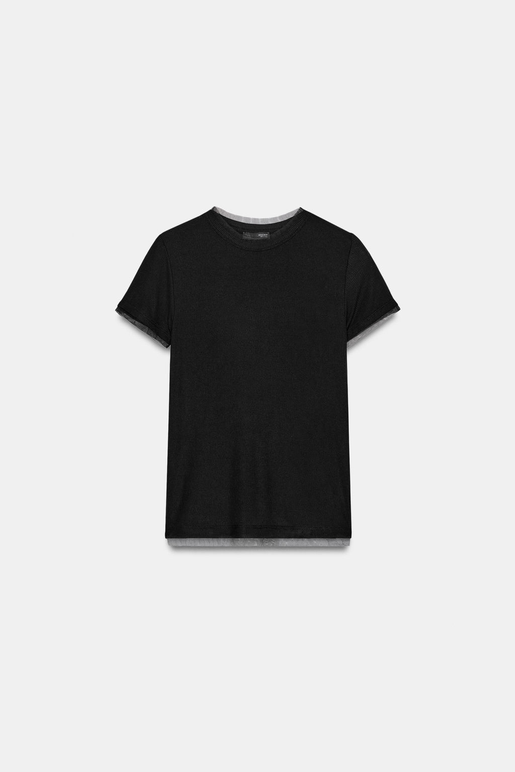 T-SHIRT WITH TULLE DETAIL - Zara фото 10