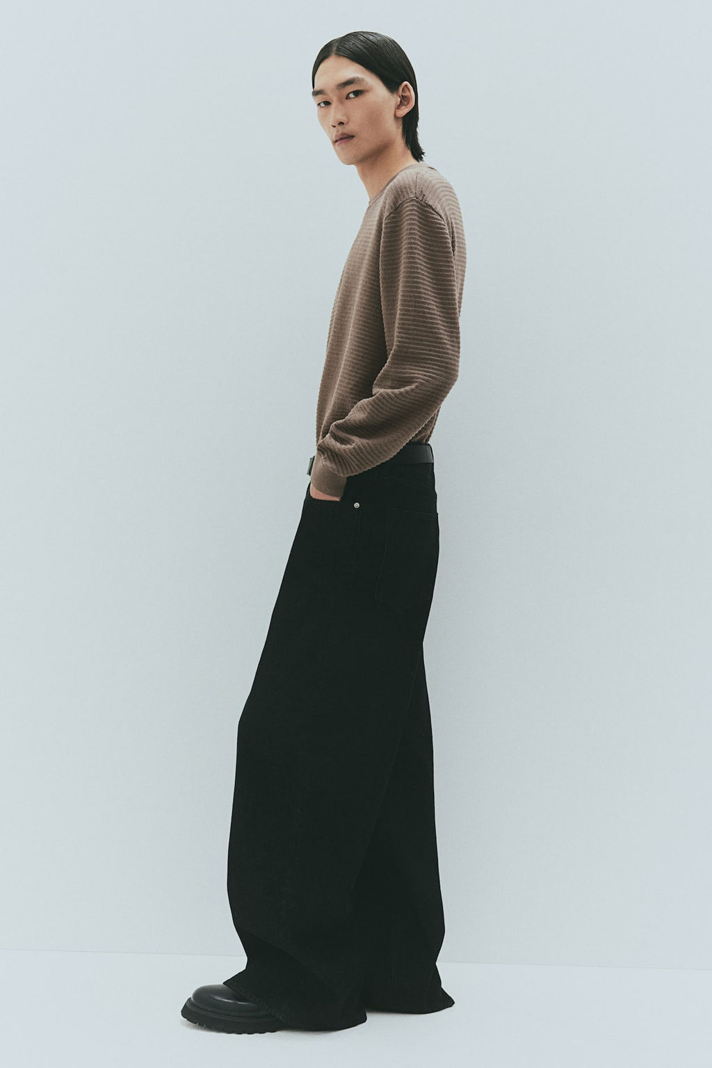 Jersey en punto con textura Regular Fit - H&m фото 6