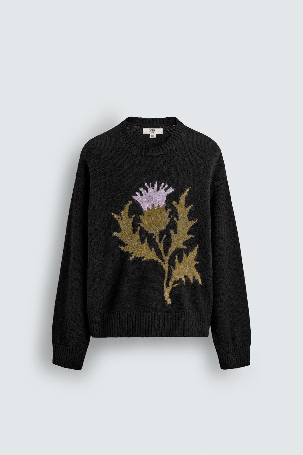 LIMITED EDITION JACQUARD THISTLE JUMPER - Zara фото 7