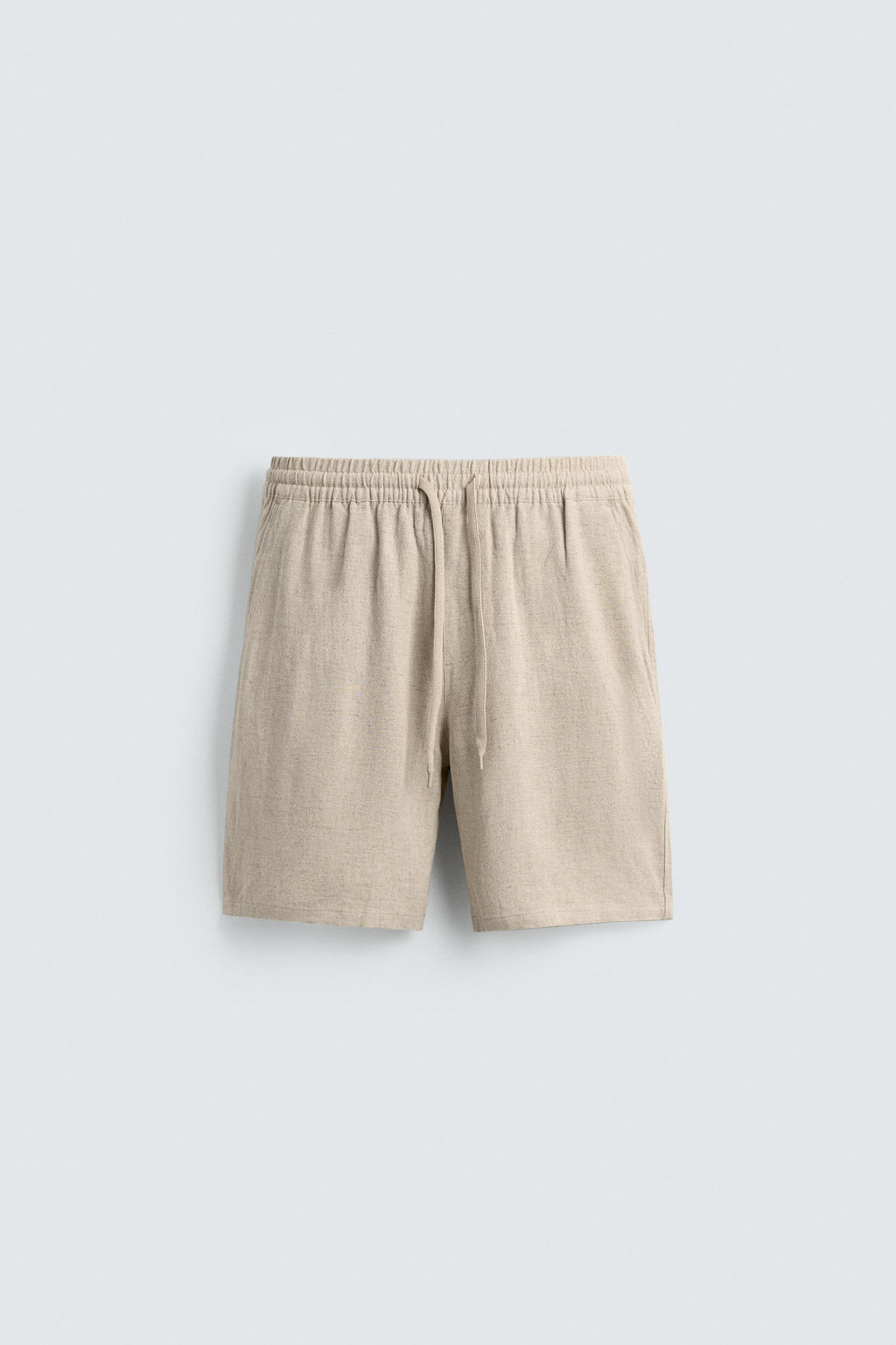 BERMUDA RELAXED FIT VISCOSA - LINO / Beige claro - Zara фото 7