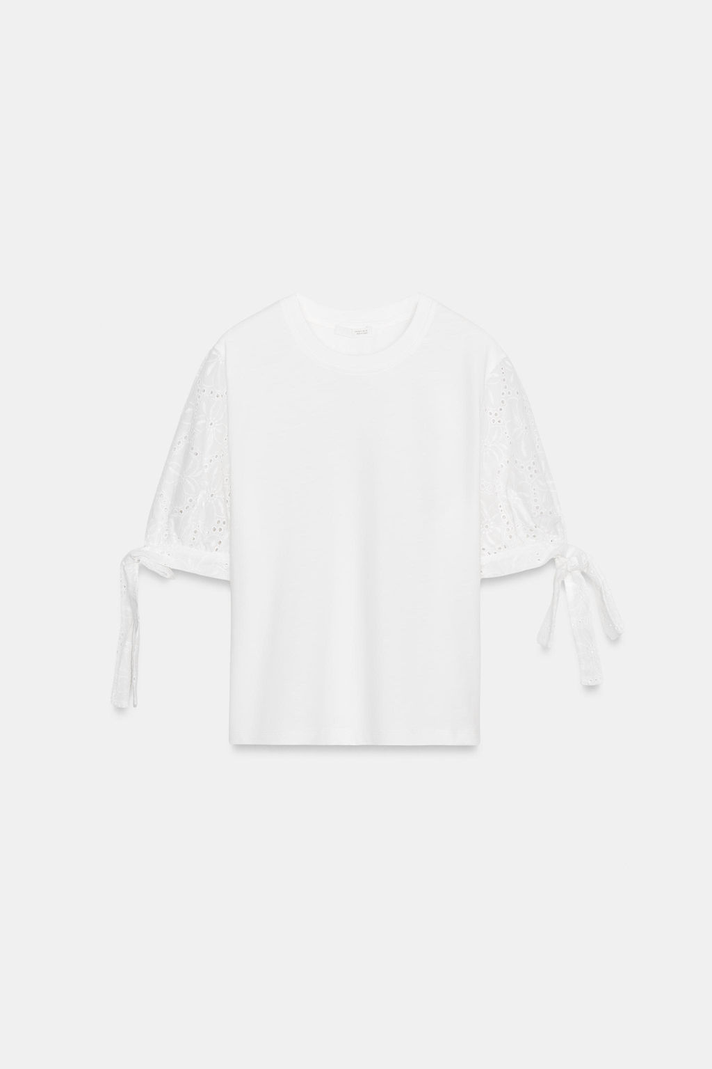 CAMISETA BORDADOS / Blanco - Zara фото 6
