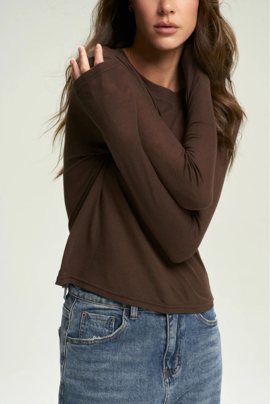 Лонгслив BASIC Brown - Erist store фото 4