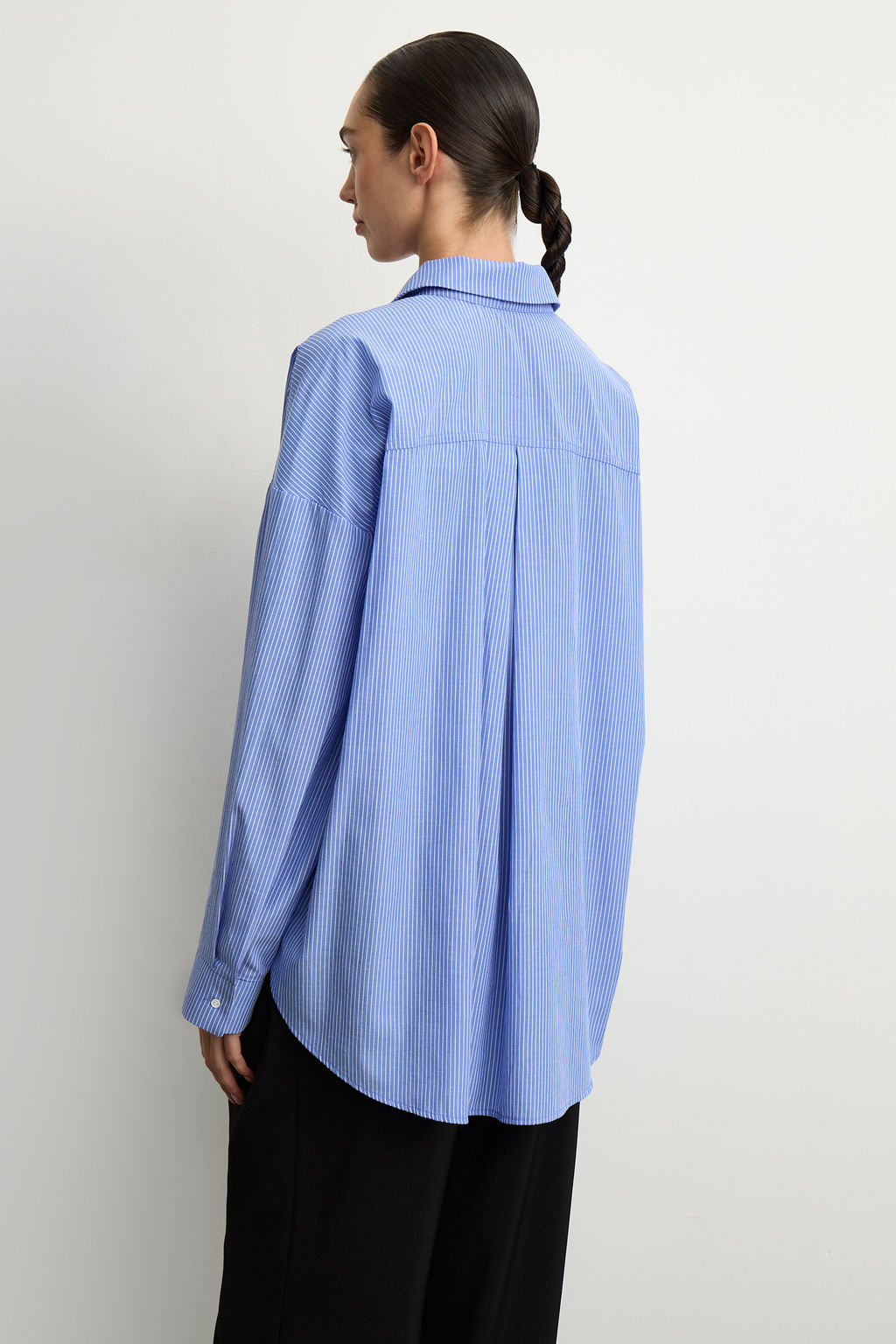 Рубашка оверсайз в полоску - Mollis фото 5