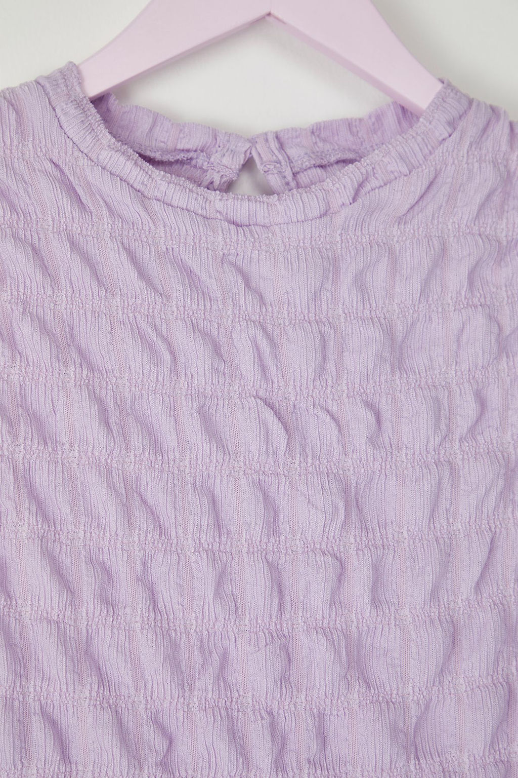 Lila K?z Cocuk Mini Me Dokulu Orme Elbise TKDSS25EL00013 - Trendyolmilla фото 2