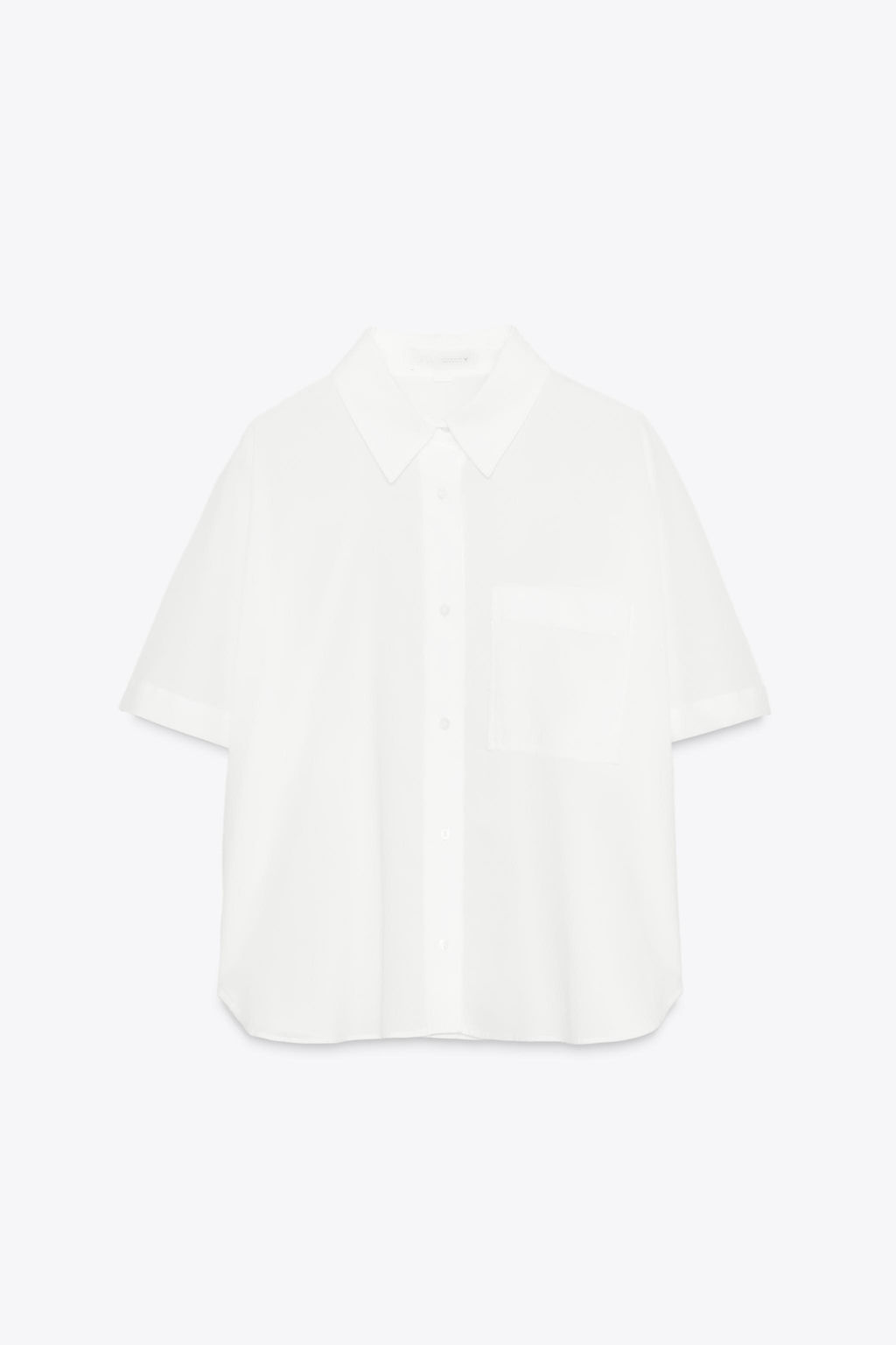 SEMI-SHEER COTTON SHIRT - Zara фото 14