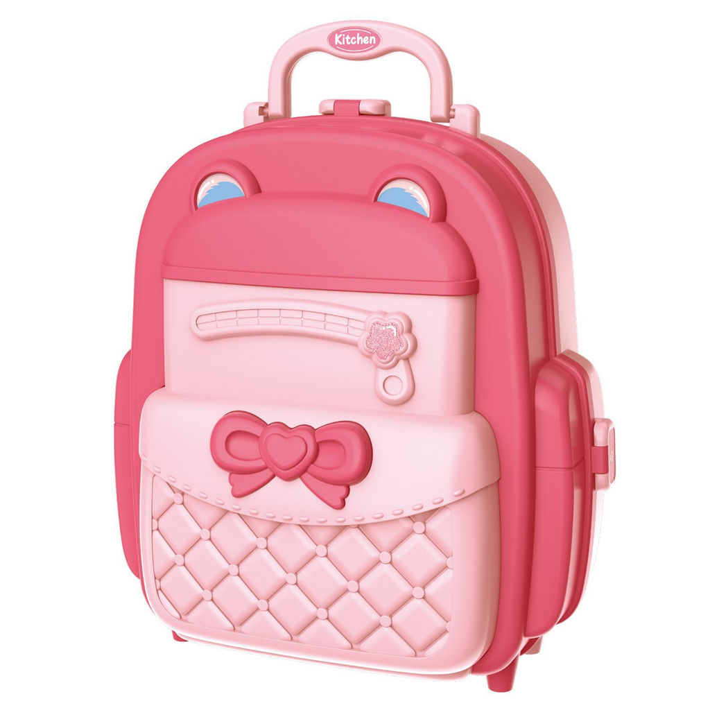 Чемоданчик-ранец Кухня юного шеф-повара, розовая - Junfa toys фото 2