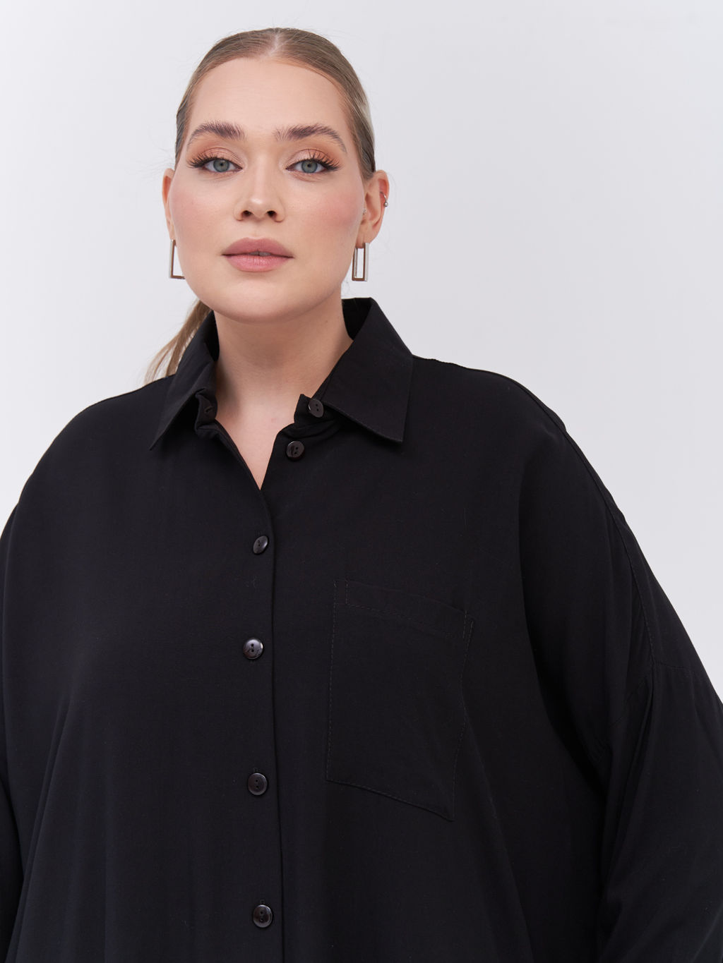 Рубашка из штапеля BL28104BLK01 - Артесса фото 3