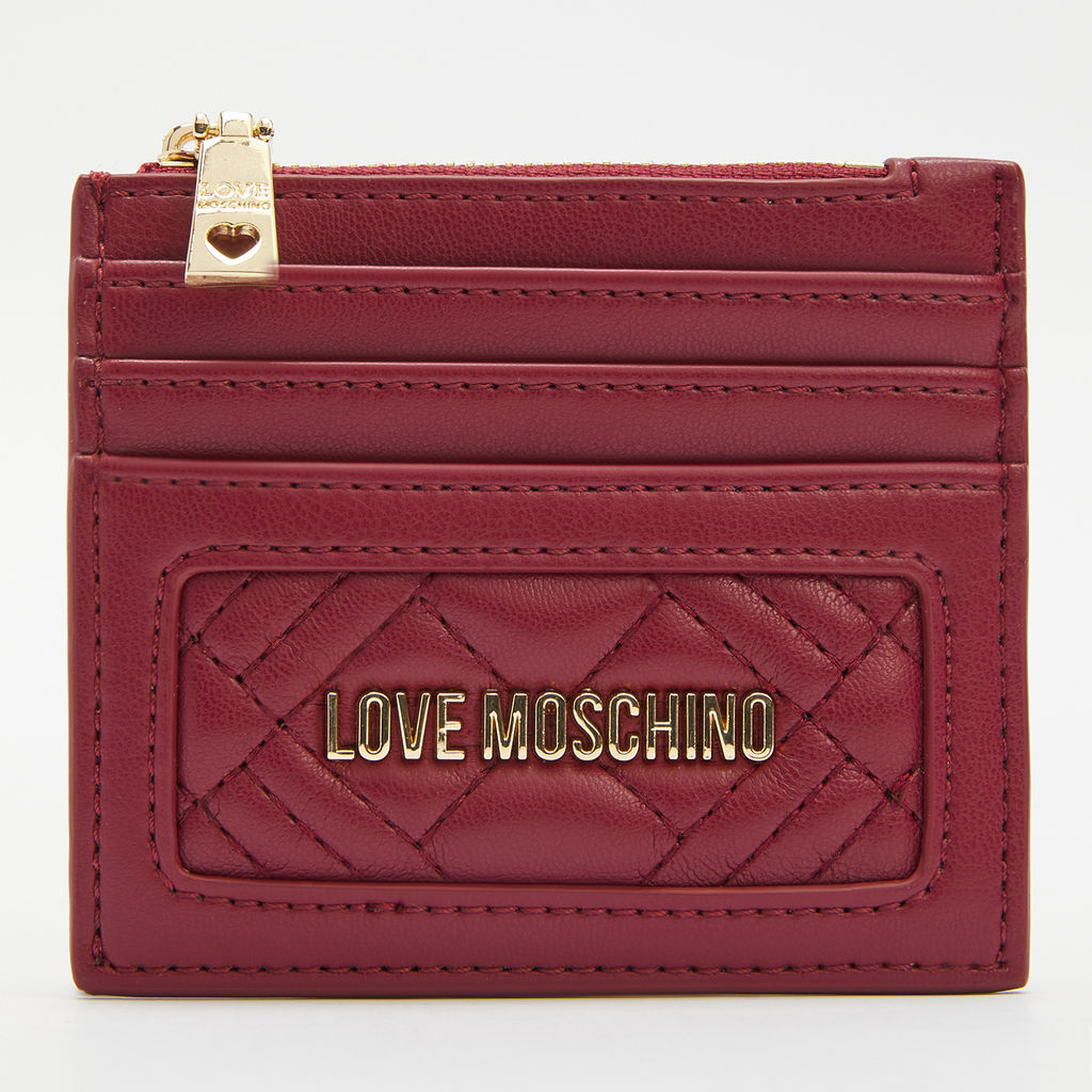 Женский картхолдер LOVE MOSCHINO SLG QUILTED Артикул 4065015, вишневый