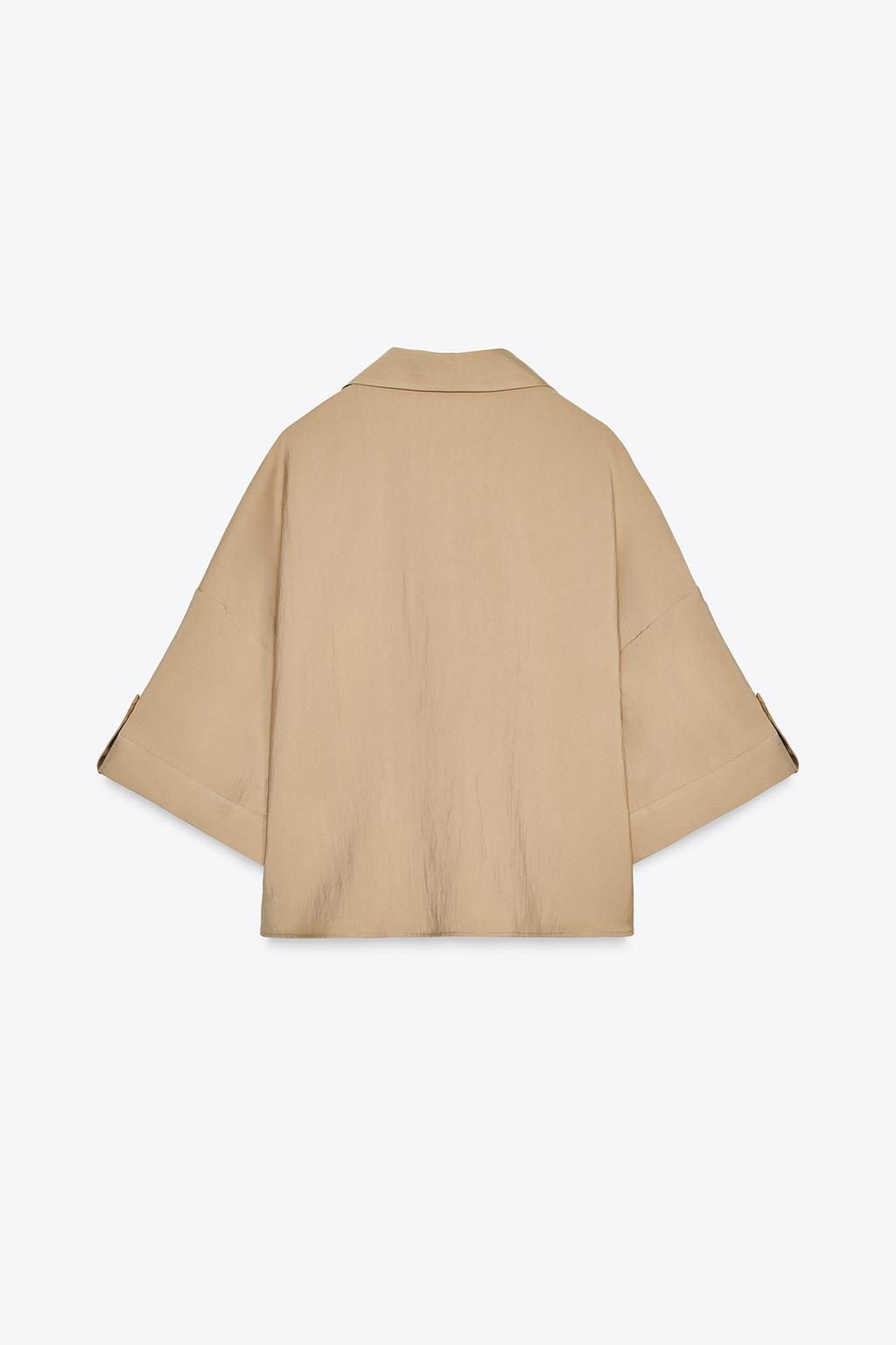 WIDE SHORT SLEEVE SHIRT - Zara фото 15