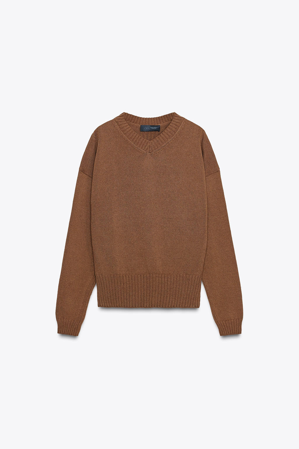 V-NECK KNIT SWEATER - Zara фото 5