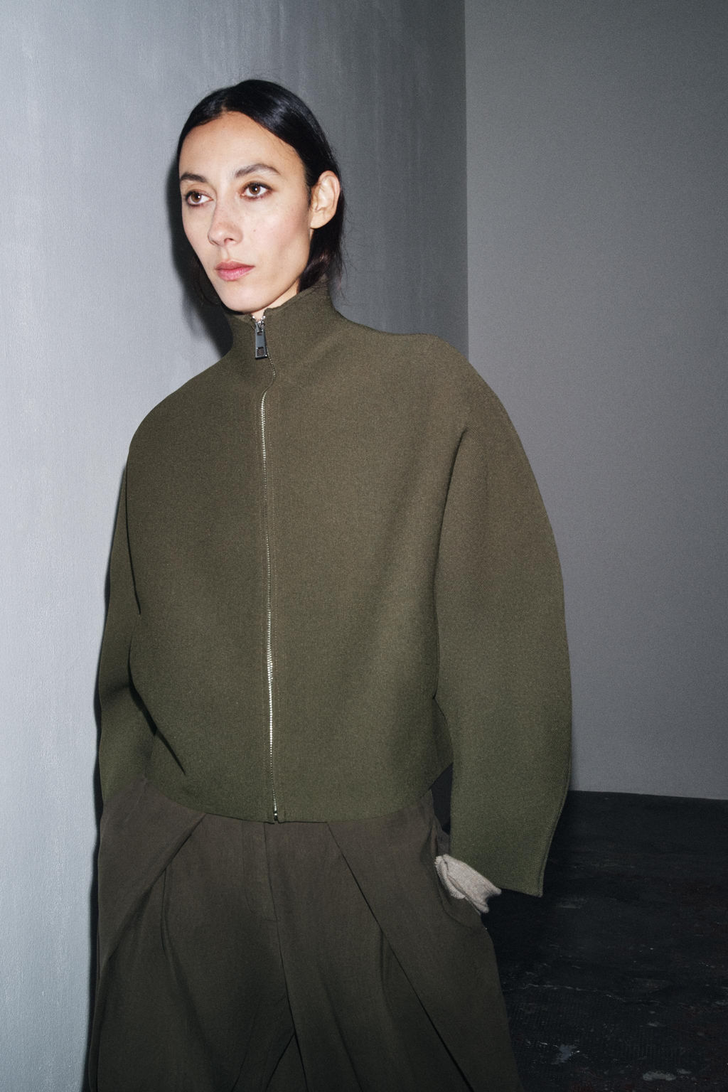 KNIT ZIP-UP JACKET - Zara фото 5