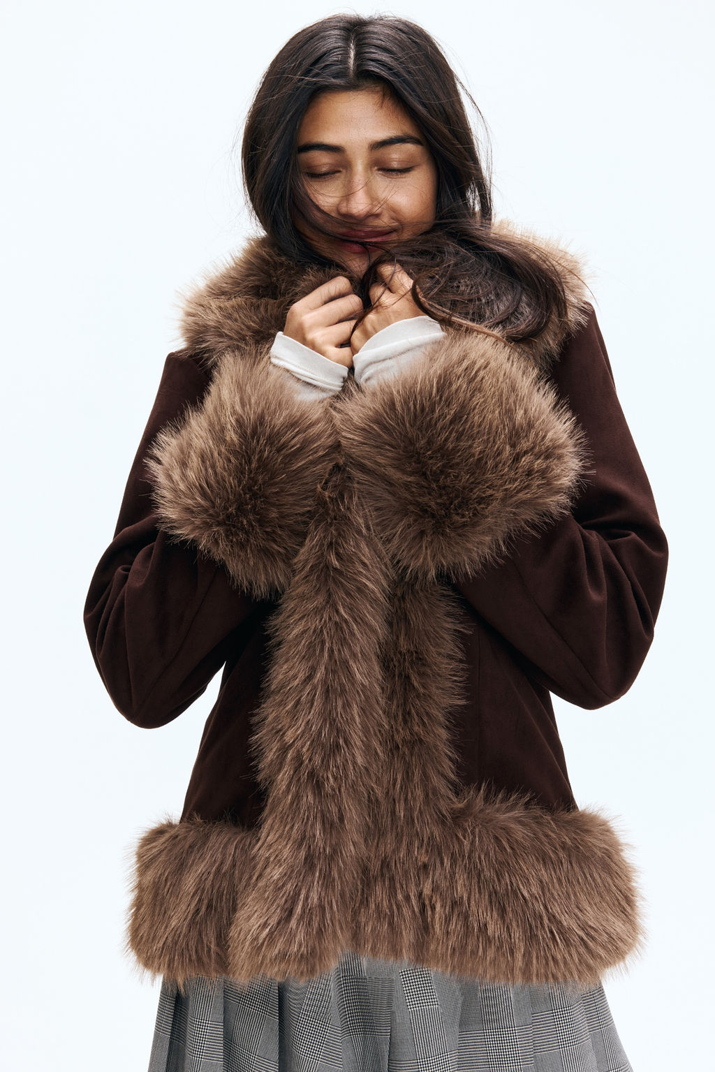 Chaqueta con ribetes efecto pelo - H&m фото 4