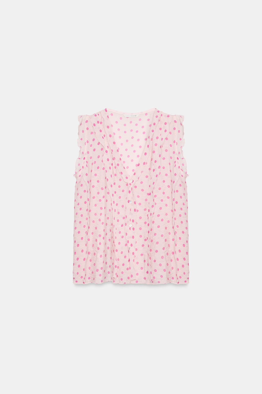 BLUSA LUNARES VOLANTES / Rosas - Zara фото 4