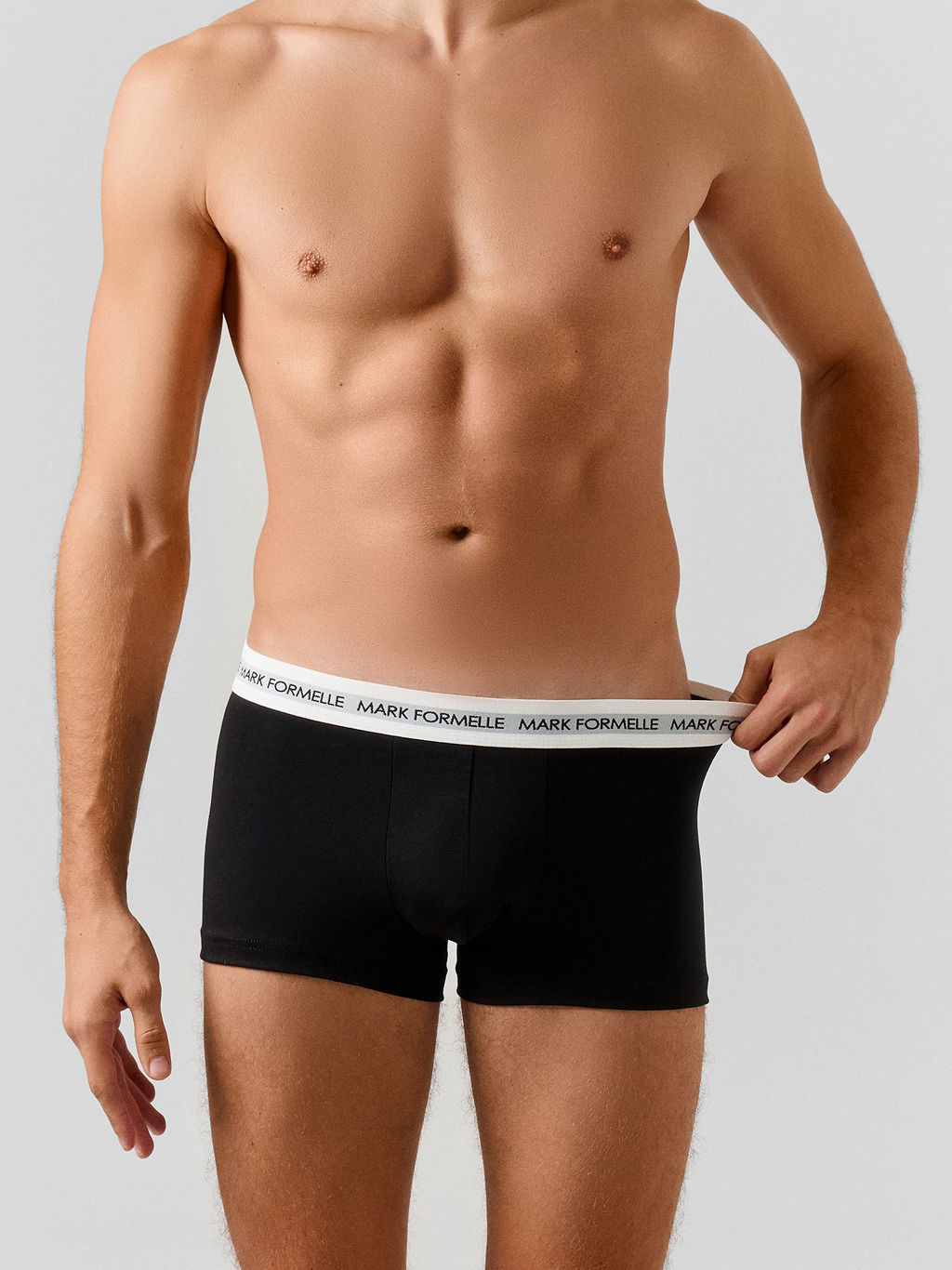 Цена за 2 штуки! Трусы боксеры мужские черные - Mark formelle фото 3