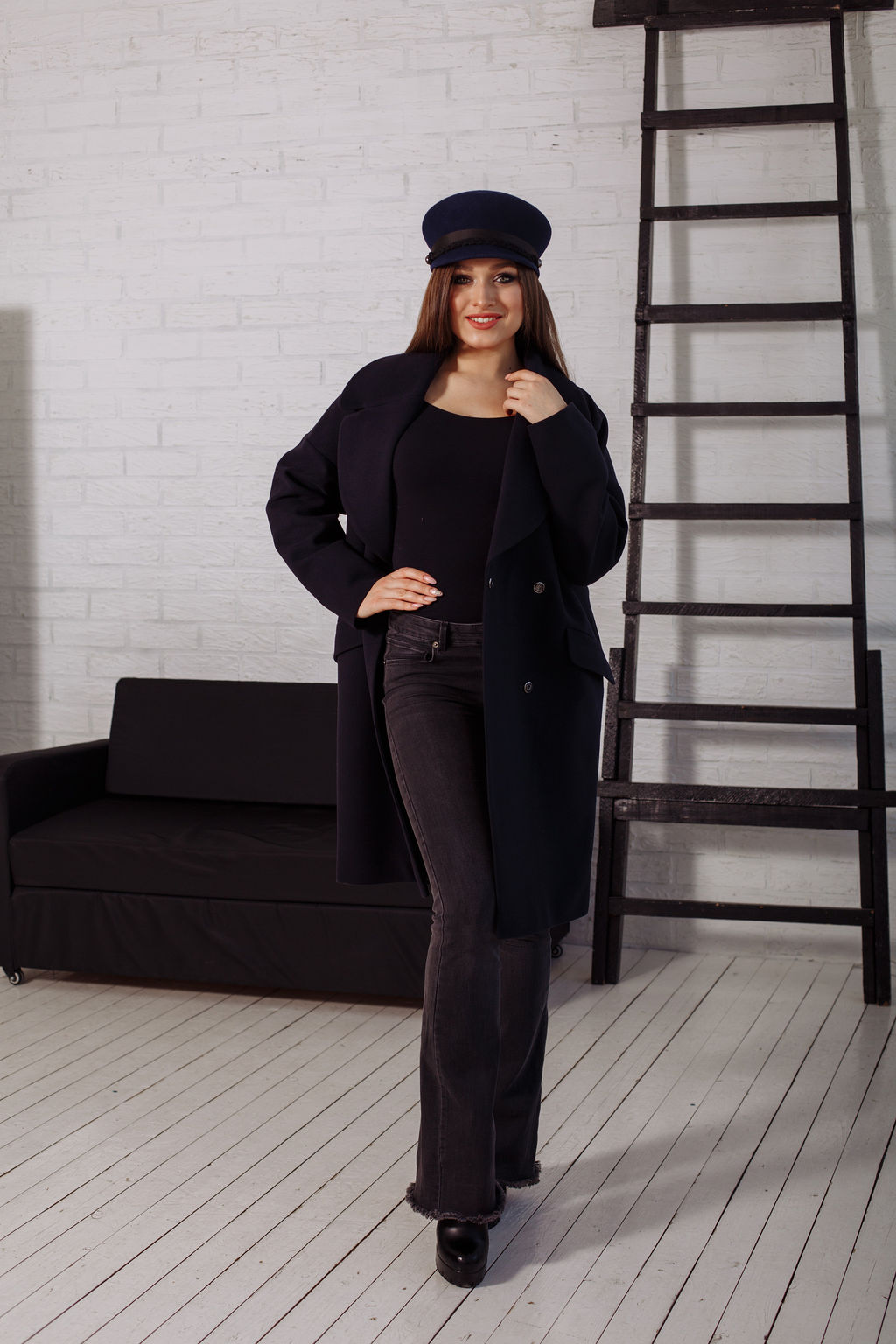 Пальто 20808 (синий)