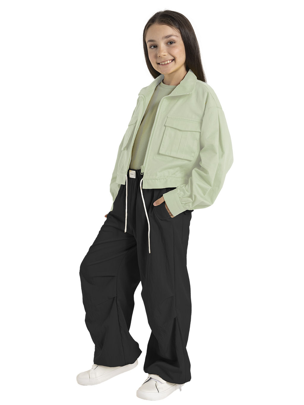 Куртка для девочки О56919 - Карамелли фото 6