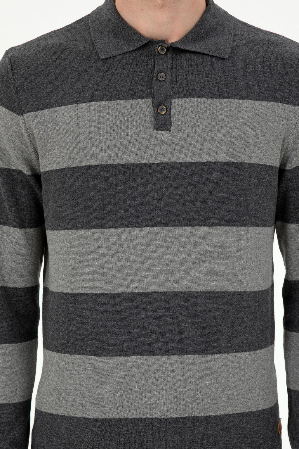 Мужской свитер антрацитового меланжа Неожиданная скидка в корзине - U.s. polo assn фото 6