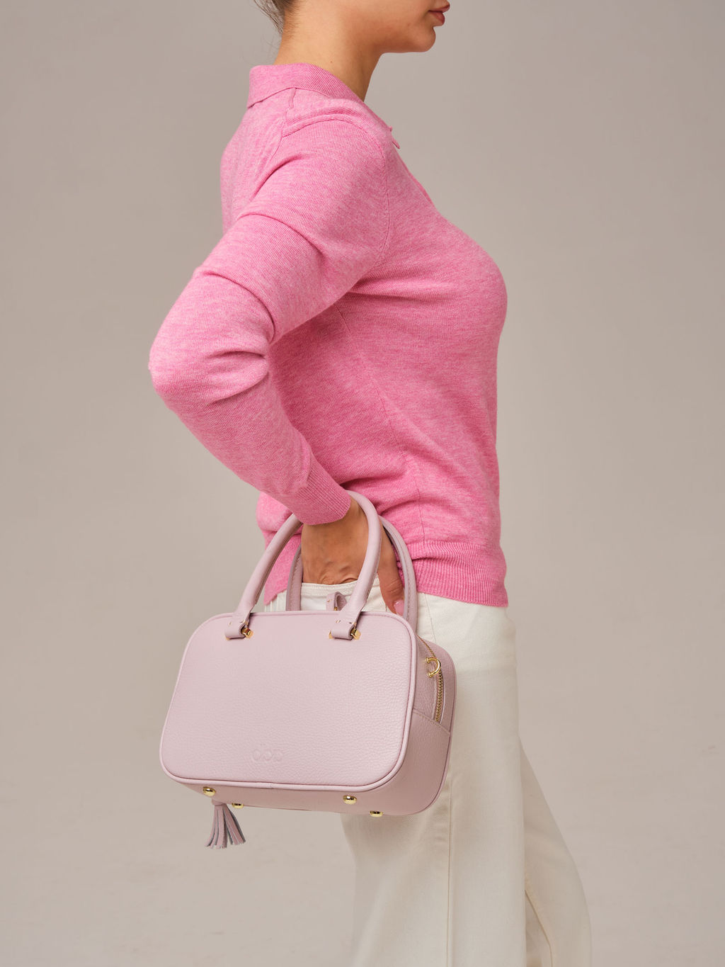 Кожаная сумка Hawaii DBR 31216 розовый дым фото 11