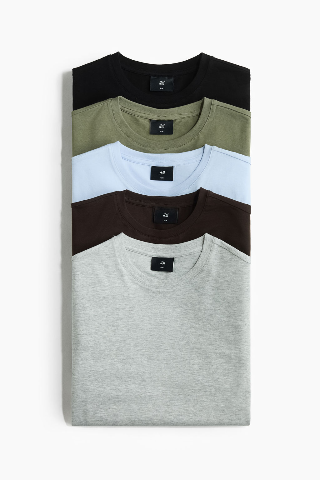 Pack de 5 camisetas Slim Fit - H&m фото 5