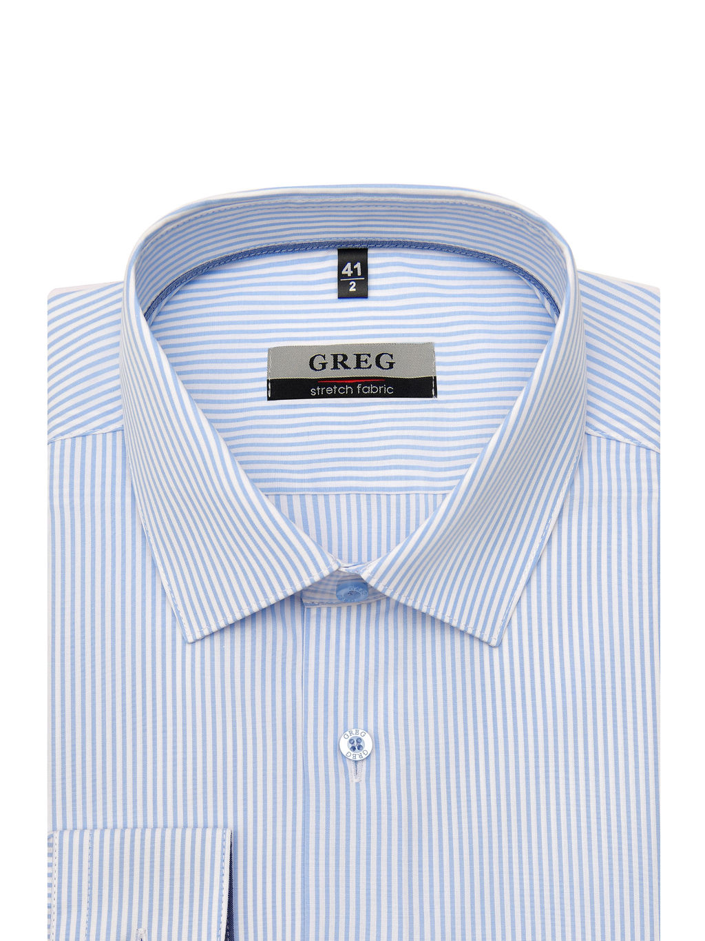 Сорочка мужская длинный рукав GREG 121/237/4206/Z/1p STRETCH  фото 3