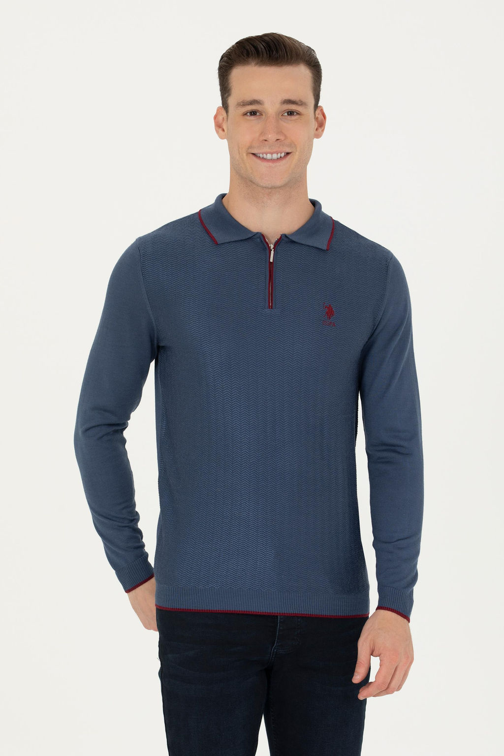 U. S. Polo Assn / Мужской свитер цвета индиго - U.s. polo assn фото 17