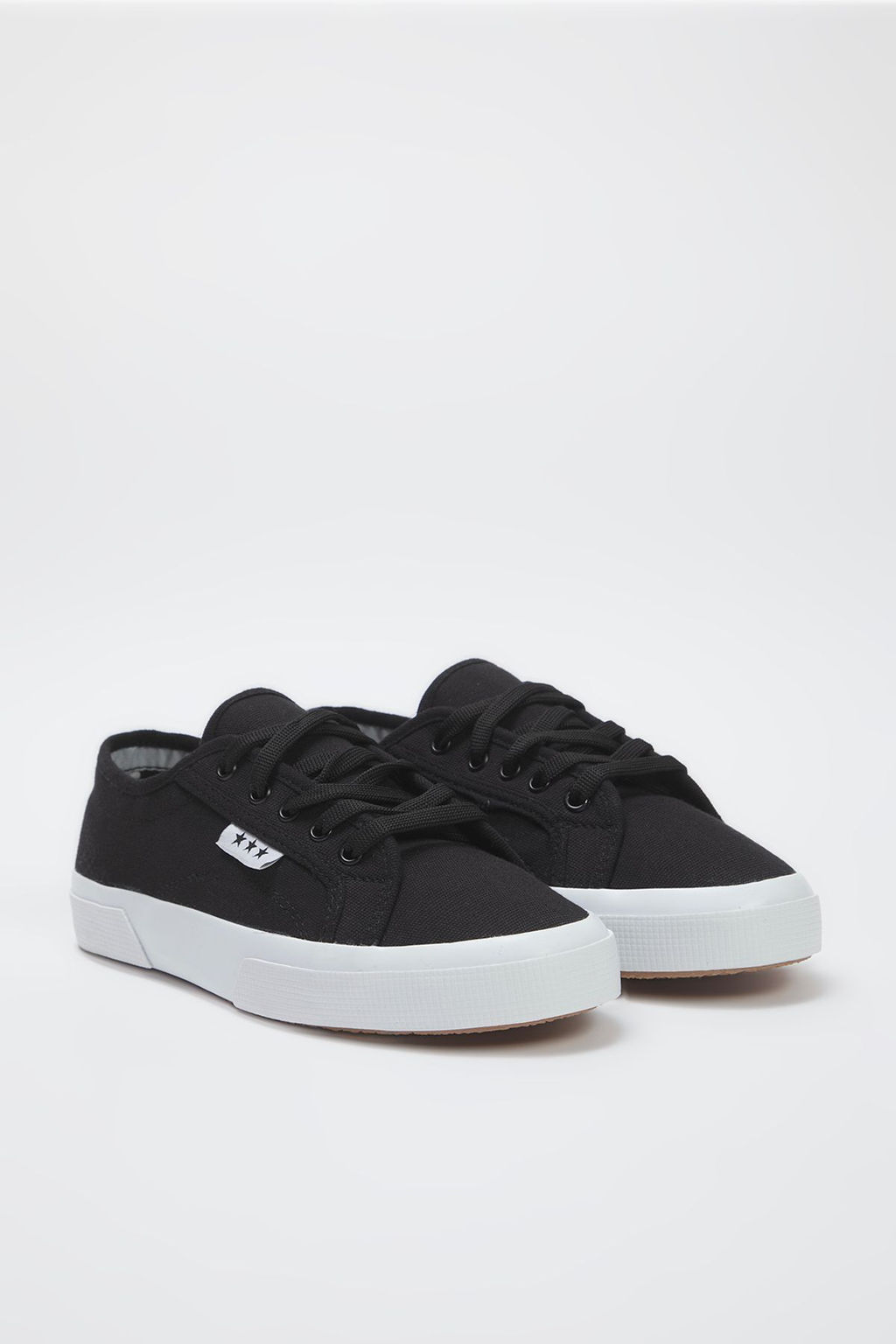 Siyah Bagc?kl? Duz Taban Unisex Spor Ayakkab? TAKSS25SN00039