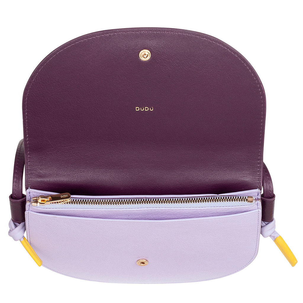 Итальянская маленькая сумочка DuDu Bags серии Altea | темно-фиолетовый - Dudubags фото 3