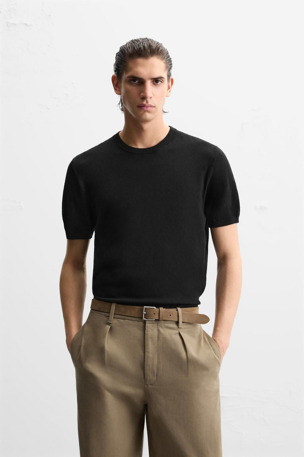 FLOWING KNIT T-SHIRT - Zara фото 32