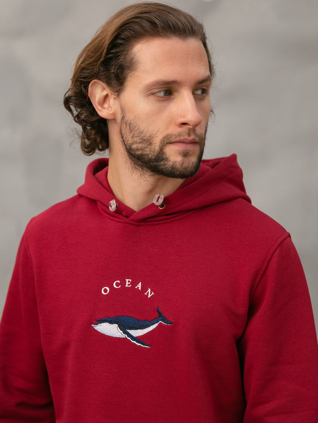 Толстовка мужская Ocean Bordo - Captain's mate фото 3