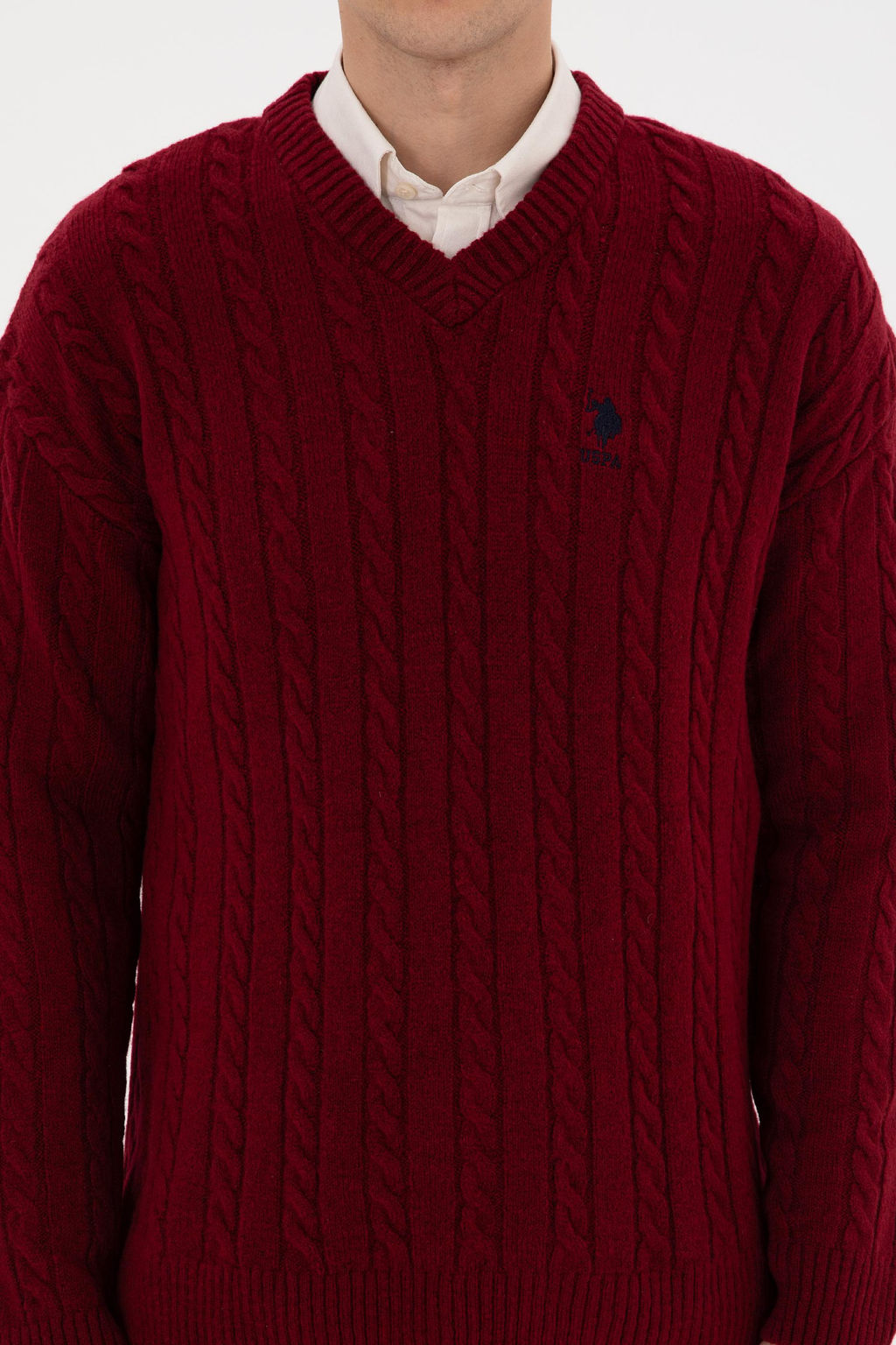 Erkek Bordo Kazak - U.s. polo assn фото 6