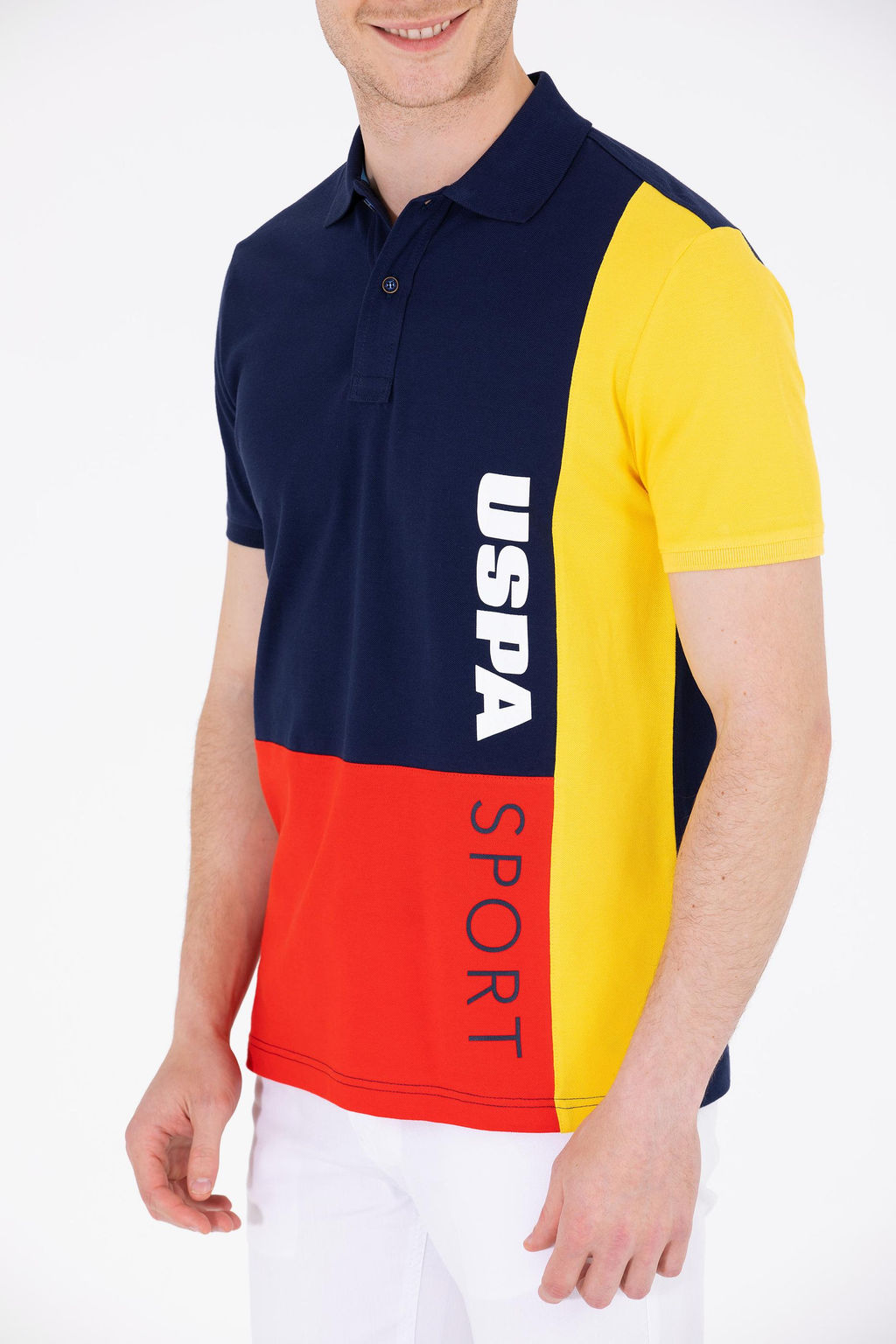 Мужская темно-синяя футболка с воротником-поло Неожиданная скидка в корзине - U.s. polo assn фото 13