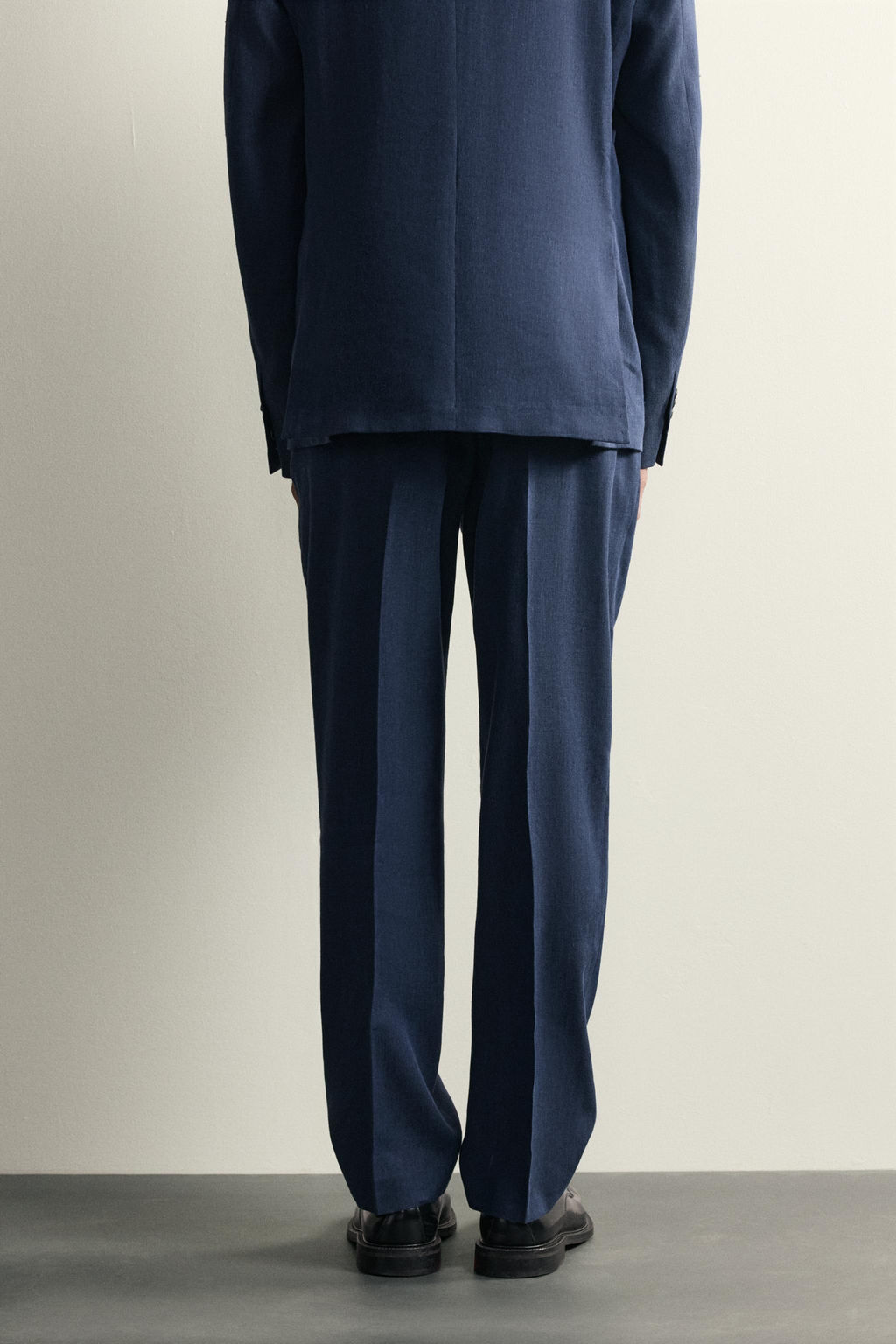 PANTAL?N REGULAR FIT TRAJE LINO - LANA / Azul - Zara фото 3